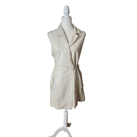 Greylin Sleeveless Belted Utility Dress – Size L (NWT) - Picture 1 of 5